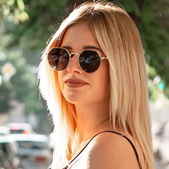 Round Polygon Frame Sunglasses  - Picture 3 of 5